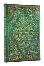 Emerald Flower Mini Lined Hardcover Journal
