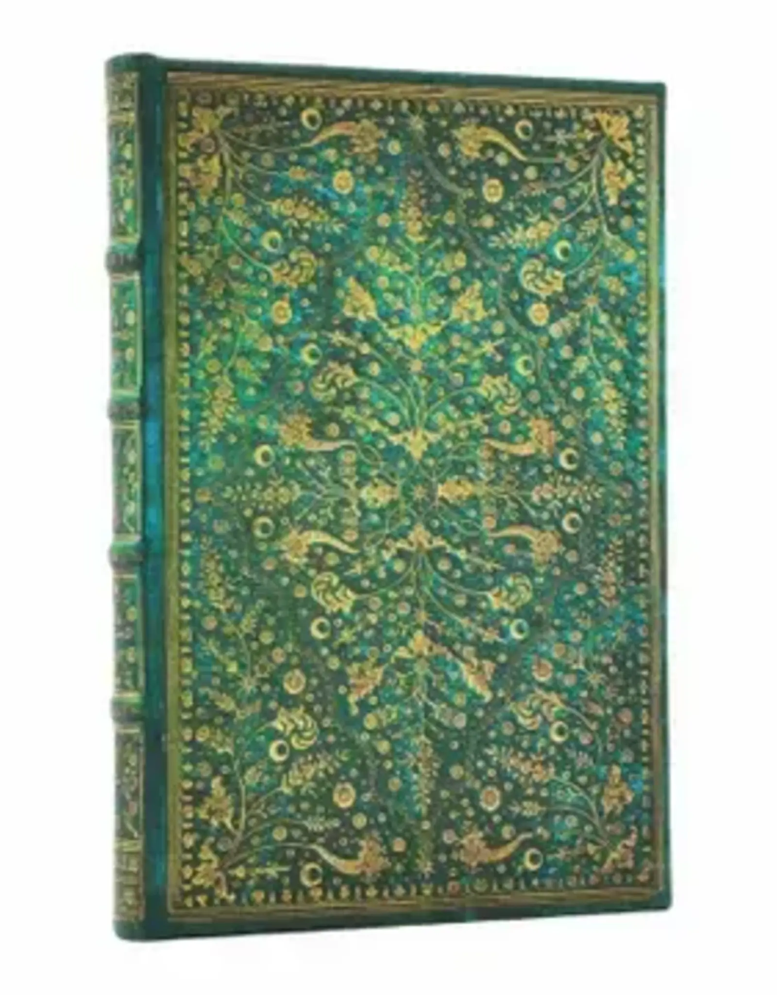 Emerald Flower Mini Lined Hardcover Journal