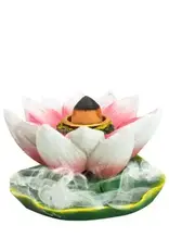 Backflow Incense Burner Lotus LxWxH 3.03"x3.03"x1.89"