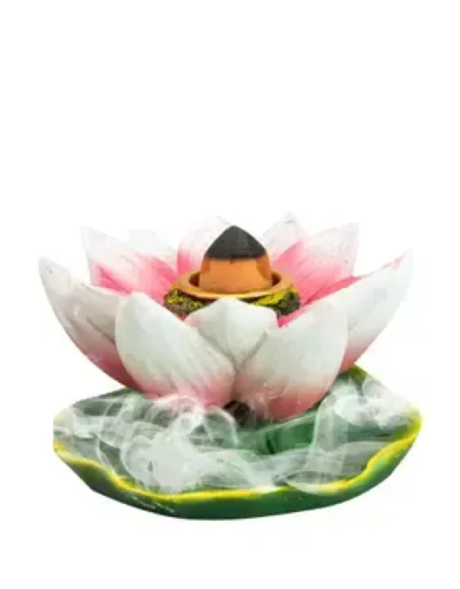 Backflow Incense Burner Lotus LxWxH 3.03"x3.03"x1.89"