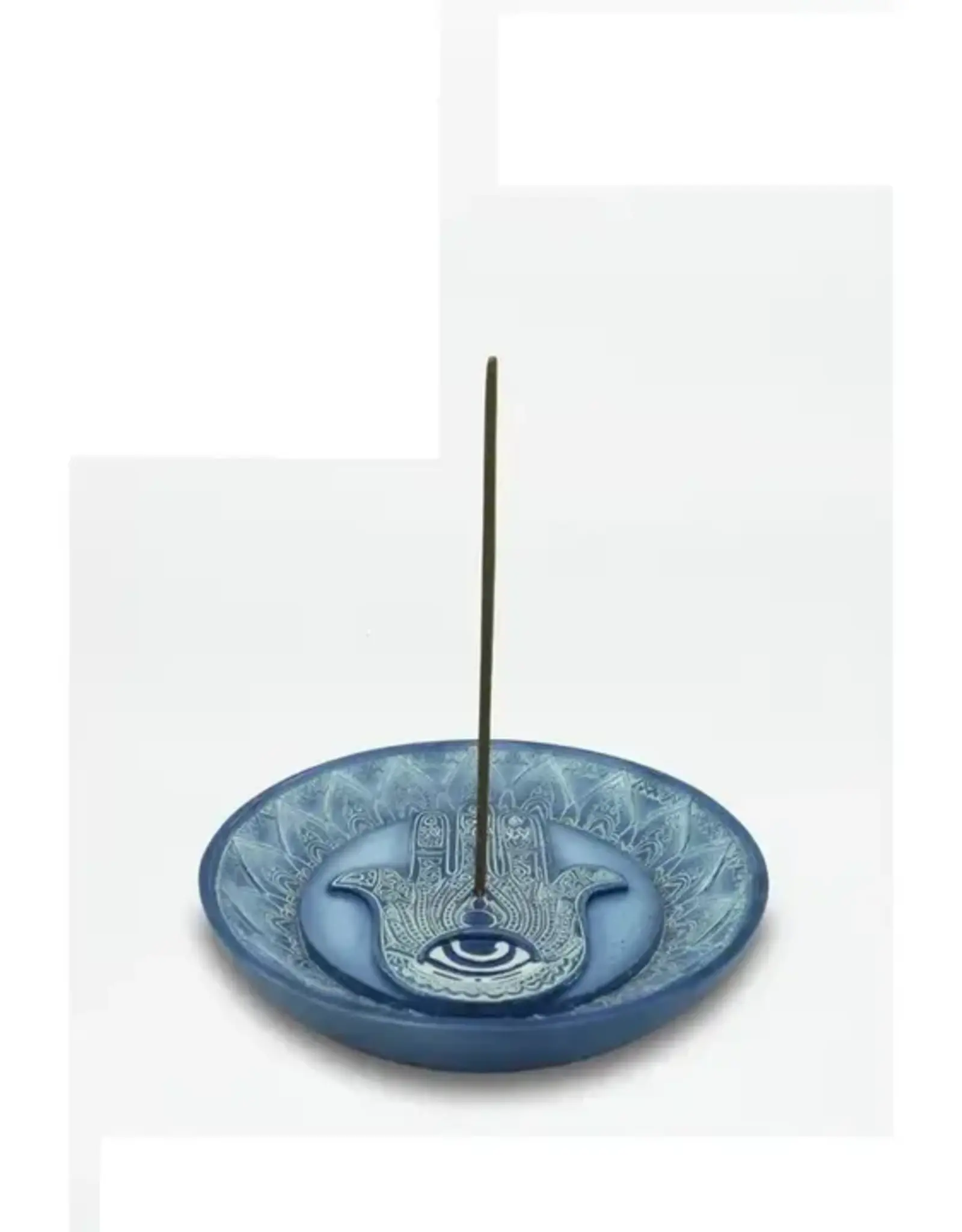 Round Ash Catcher Hamsa Hand LxWxH 4.96"x4.96"x0.91"