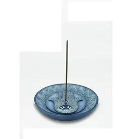Round Ash Catcher Hamsa Hand LxWxH 4.96"x4.96"x0.91"