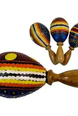 Maracas-Hand Painted Dot Small 4.5"