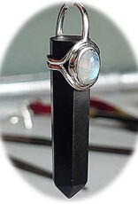 Tourmaline Wand with moonstone