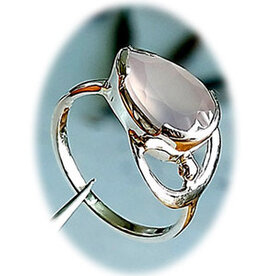 S.Silver Goddess Faceted Rose Quartz