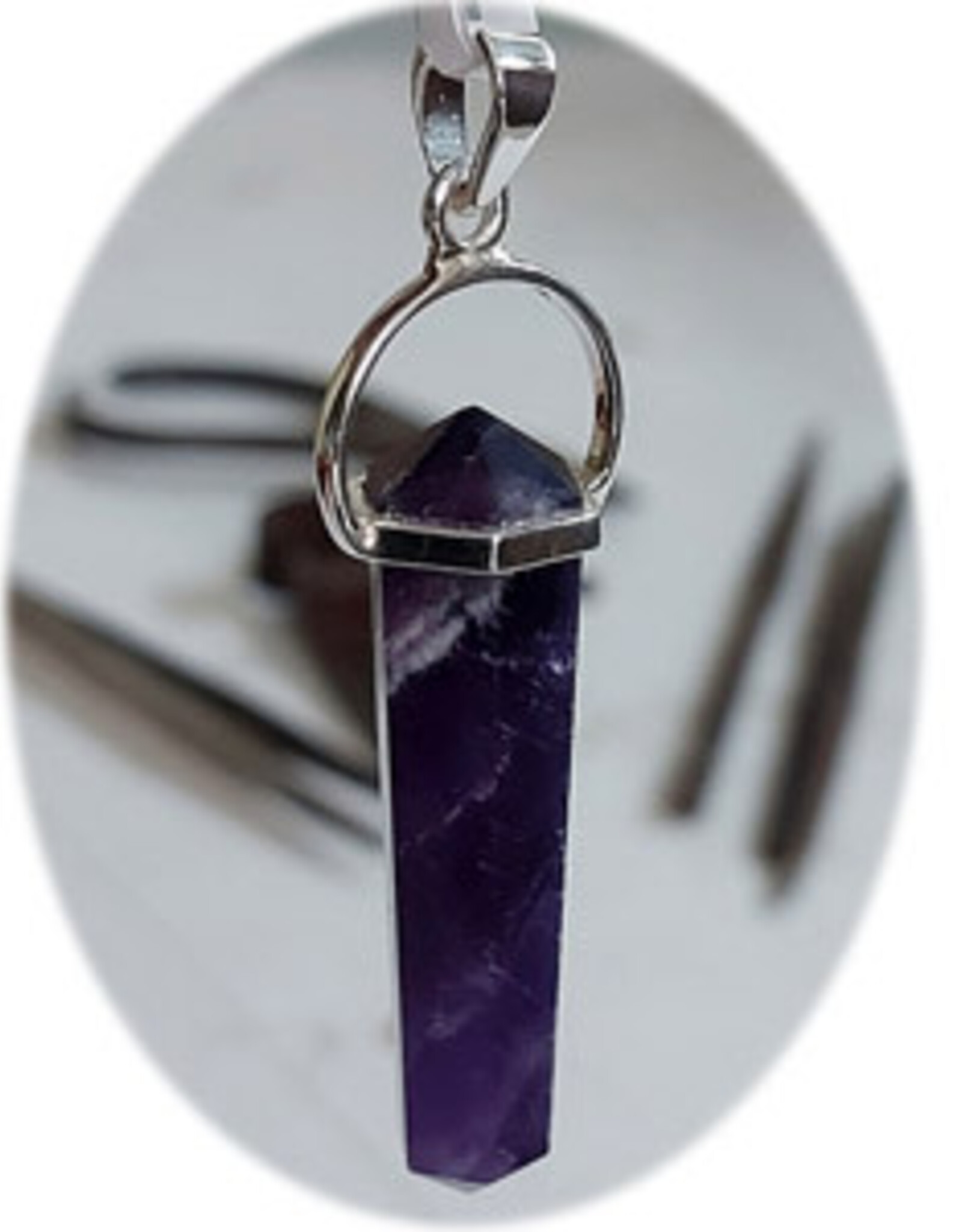 Tapered Point Sterling Silver Pendant