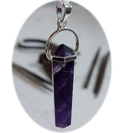 Tapered Point Sterling Silver Pendant