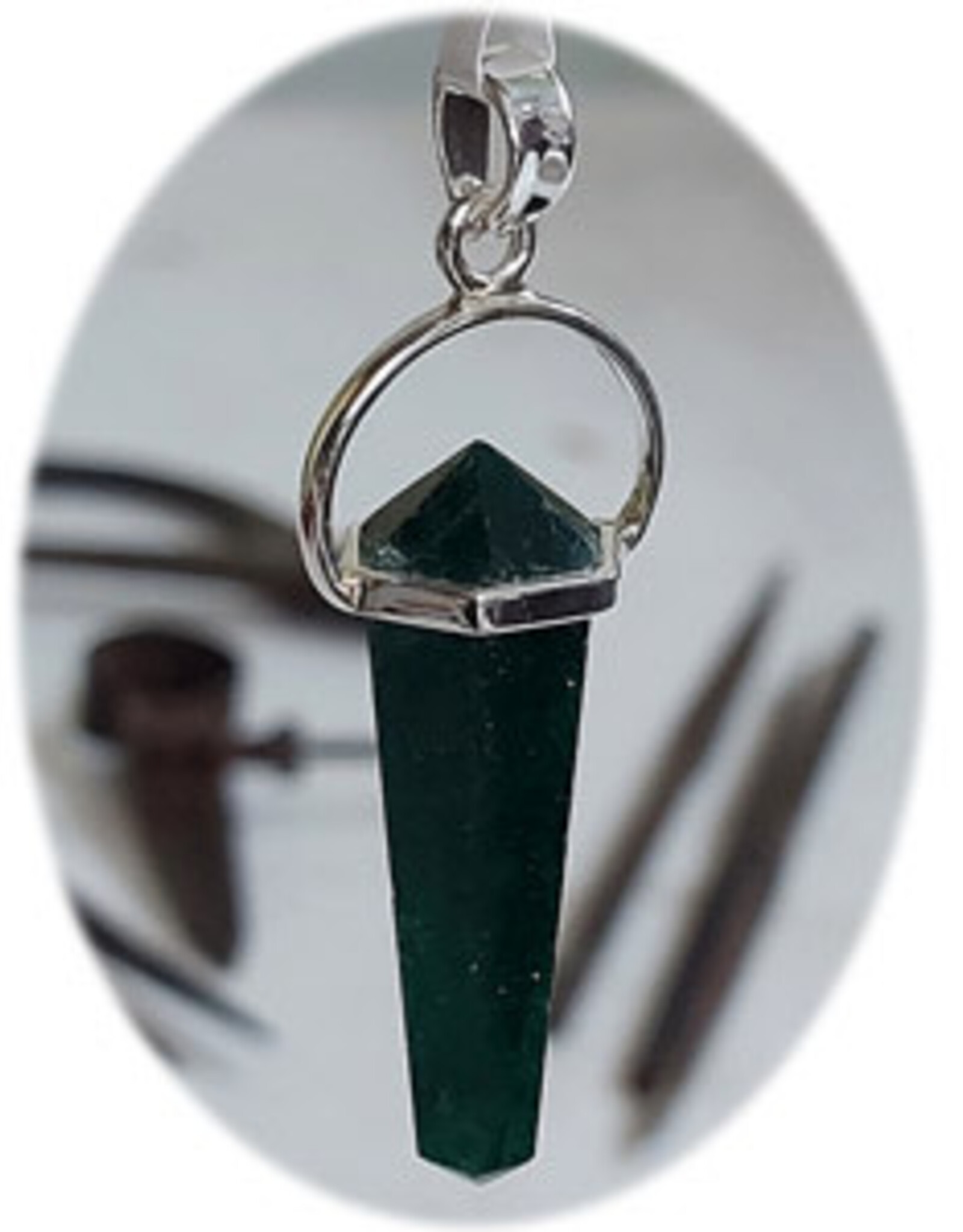 Tapered Point Sterling Silver Pendant