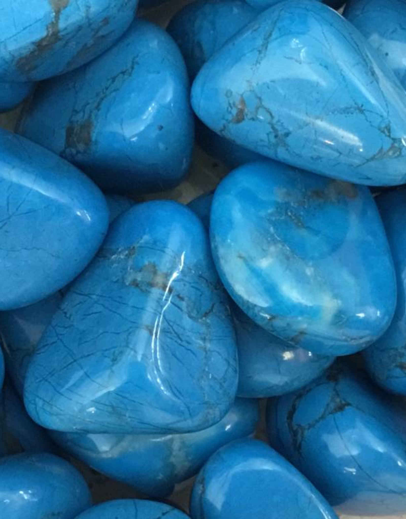 Blue Howlite Tumbled Stone