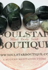 Moss Agate Tumbled Stone