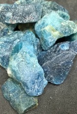 RAW Blue Apatite Tumbled Stone