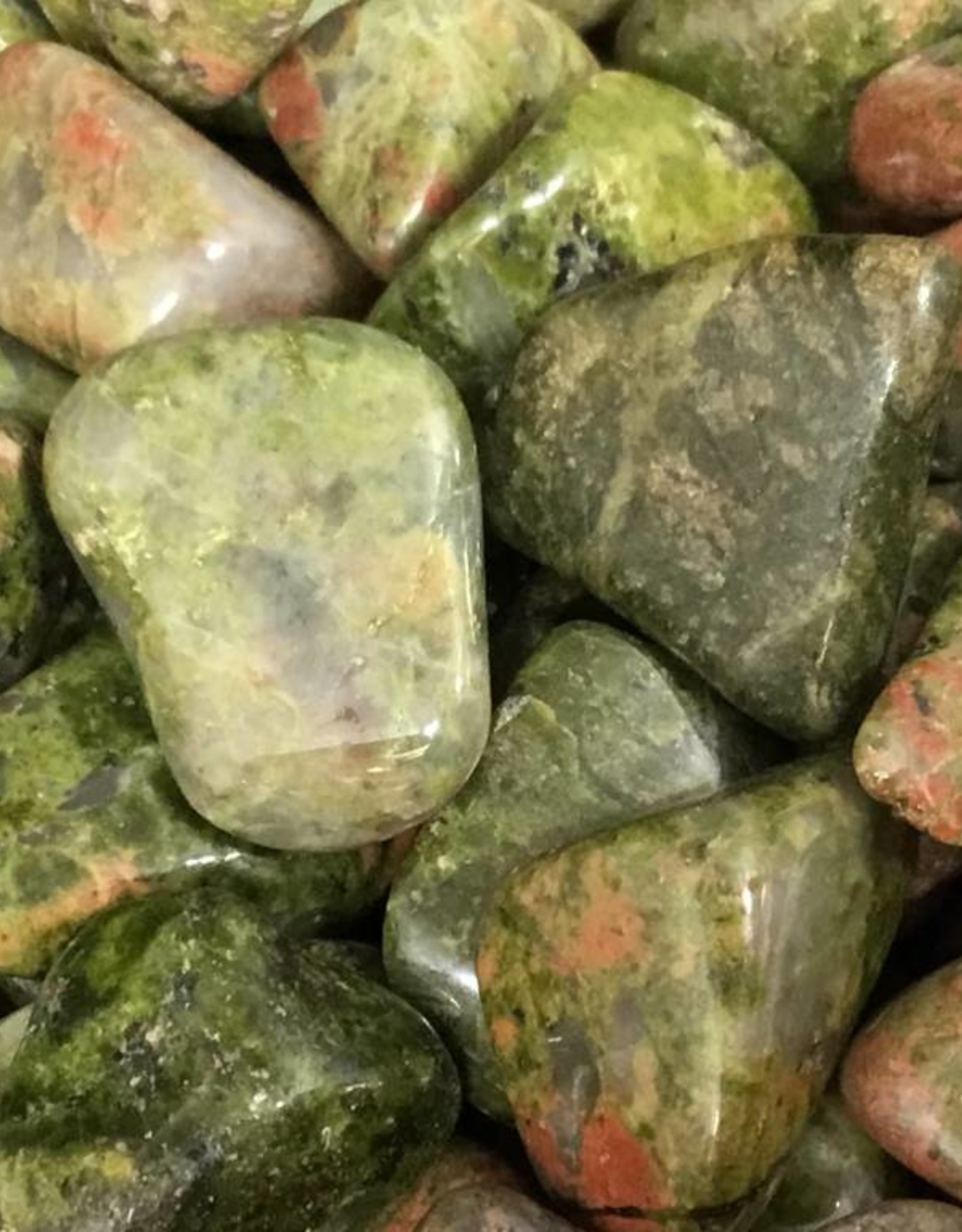 Unakite Jasper Tumbled Stone - Small