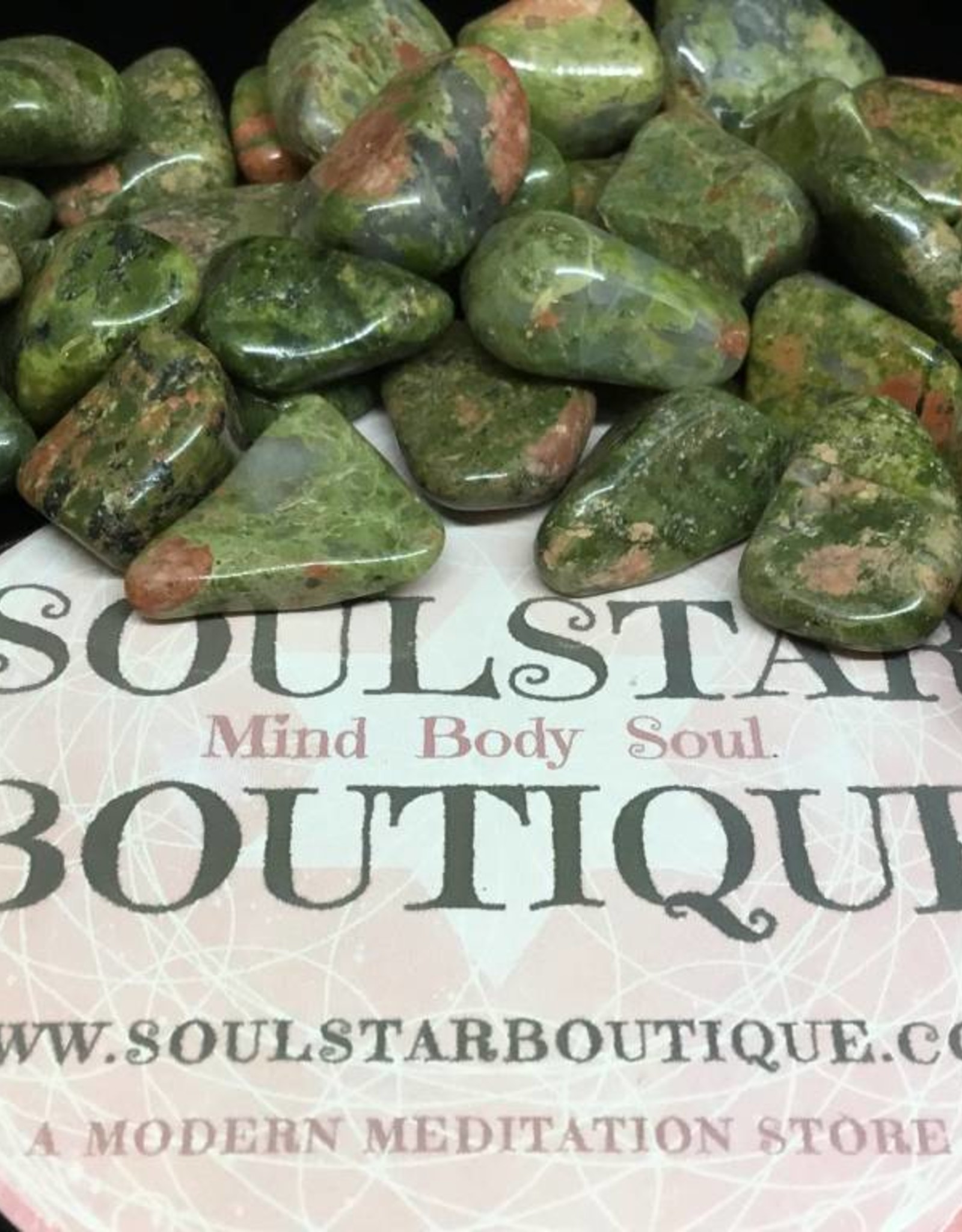 Unakite Jasper Tumbled Stone - Small