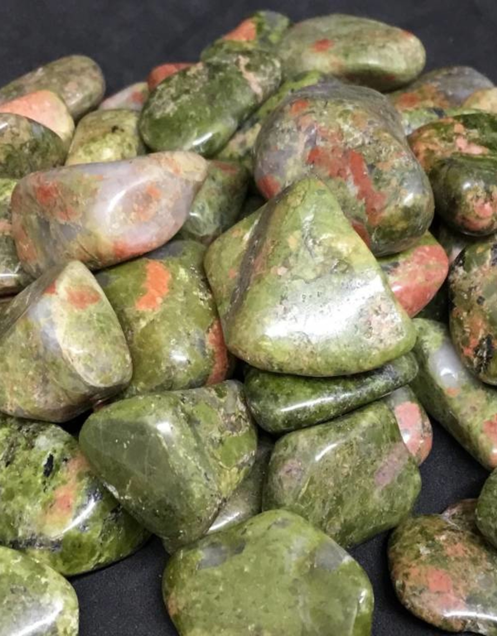 Unakite Jasper Tumbled Stone - Small