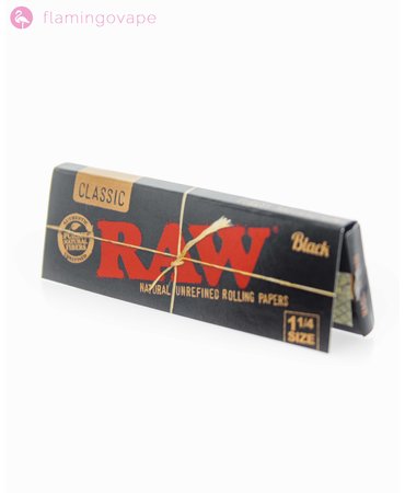 RAW RAW Black Natural Papers 1 1/4" RAW RAW Black Natural Papers 1 1/4"