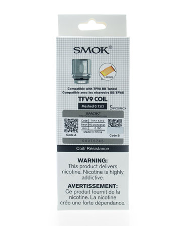 SMOK SMOK TFV9 Replacement Coils 5-Pack SMOK SMOK TFV9 Replacement Coils 5-Pack