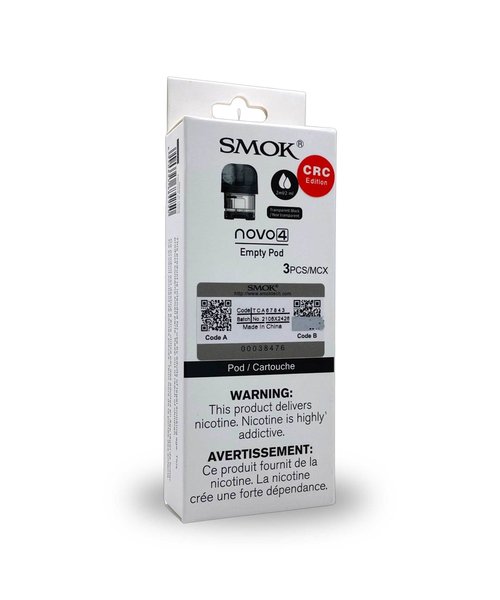 SMOK Novo 4 Empty Replacement Pods 3-Pack [CRC]