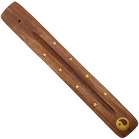 10' Wood Ying Yang Incense Burner