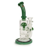 iRie 8" Mushroom Tube W/Honeycomb Perc & Splash Guard