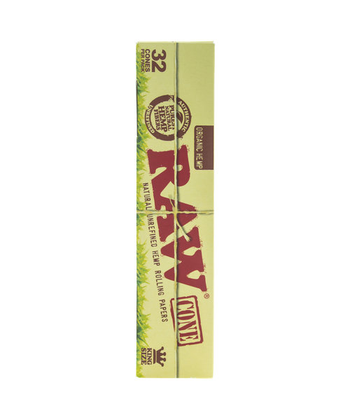 Raw Organic Hemp Cones King Size  [32-Pack]