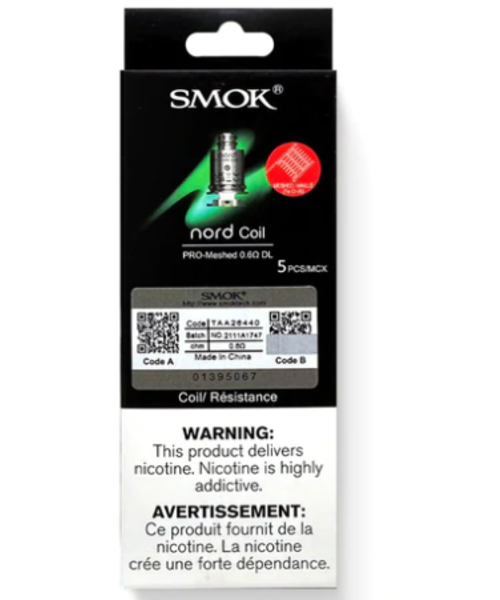 Smok Nord Pro Replacement Coils (Pack of 5) Meshed 0.6ohm DL