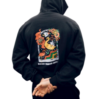 Flamingo+ Hoodie  "Good Vibes Only"