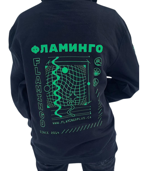 Champion x Flamingo+ Hoodie "Slavic Industrial"