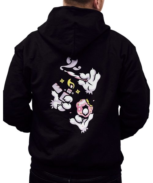 Champion x Flamingo+ Zip-up Hoodie "Stoner Paws"