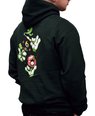 Hoodie Sweater Flamingo Plus Cannabis