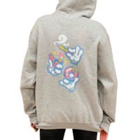 Champion x Flamingo+ Hoodie  "Stoner Paws"