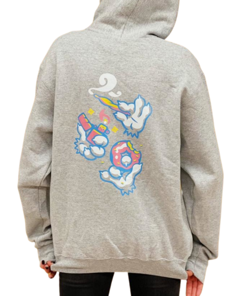 Champion x Flamingo+ Hoodie  "Stoner Paws"