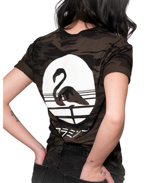 Flamingo T-Shirt "Black Camo"