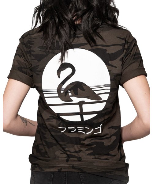 Flamingo T-Shirt "Black Camo"
