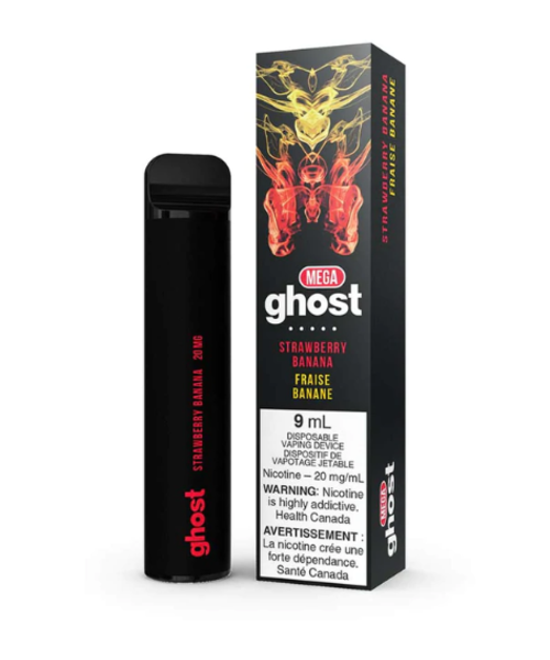 Ghost MEGA (3000 puffs) Disposable Vape Strawberry Banana