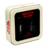Red Eye Glass 3.75" Boo & Bae Spoon Hand Pipe 2 Pack