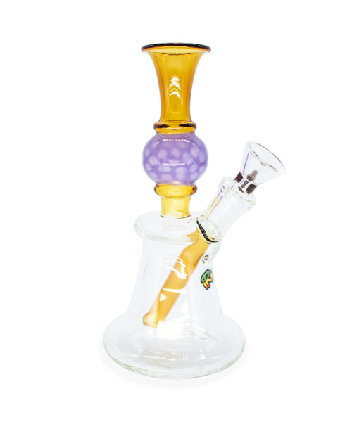 iRie 7" Honeycomb Flower Glass Bubbler