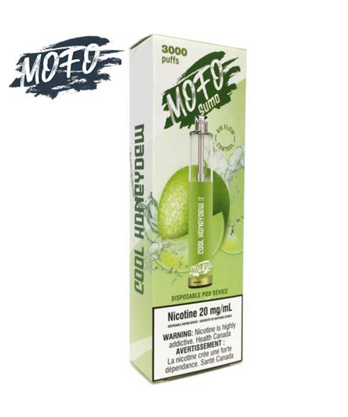 Mofo Sumo Disposable Vape (3000 Puffs) 20mg Cool Honeydew
