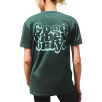 Flamingo+ T-Shirt  "Good Vibes Only Smiley"