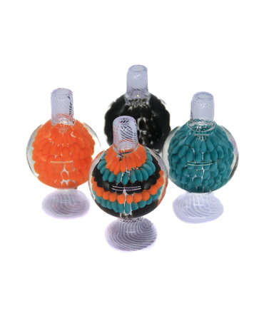 Dabski Dabski Quartz 3D Glass Ball Carb Cap Dabski Dabski Quartz 3D Glass Ball Carb Cap