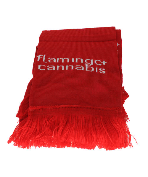 Flamingo + Cannabis 2022 World Cup Knitted Scarf