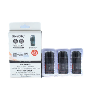 SMOK SMOK Solus 2 Replacement Pods 0.9ohm (Pack of 3)