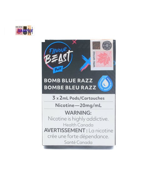 STLTH Compatible Flavour Beast Pods Bomb Blue Razz 20mg