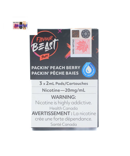 Flavour Beast STLTH Compatible Pods Packin' Peach Berry 20mg