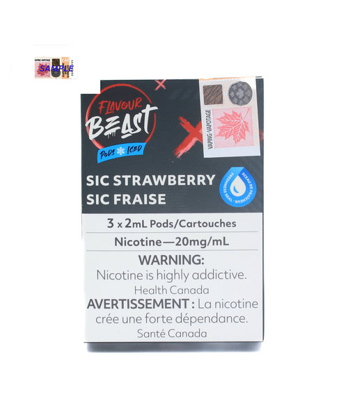 STLTH Compatible Flavour Beast Pods Sic Strawberry 20mg