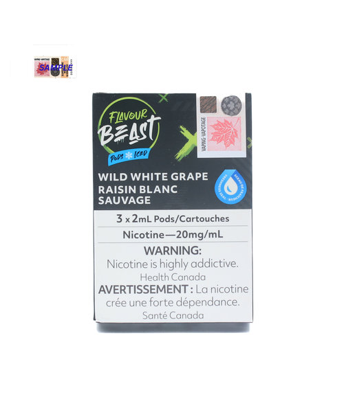 Flavour Beast STLTH Compatible Pods Wild White Grape Iced 20mg
