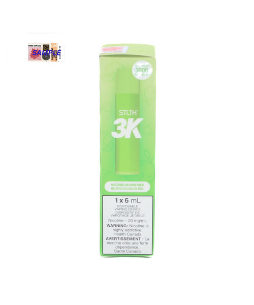 STLTH 3k Non-Rechargeable Disposable 3000 Puff Watermelon Honeydew 20mg