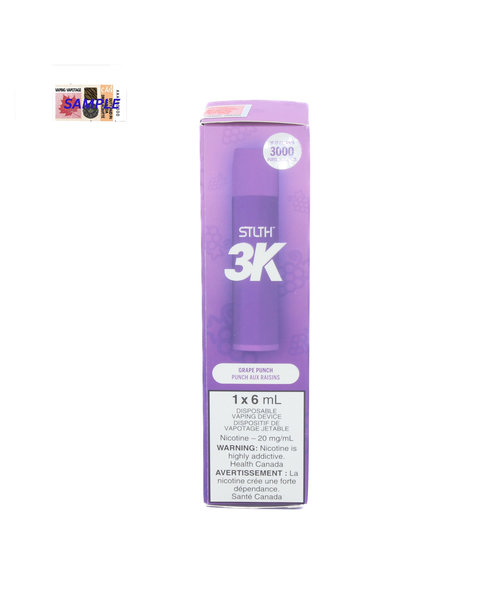 STLTH 3k Non-Rechargeable Disposable 3000 Puff Grape Punch 20mg