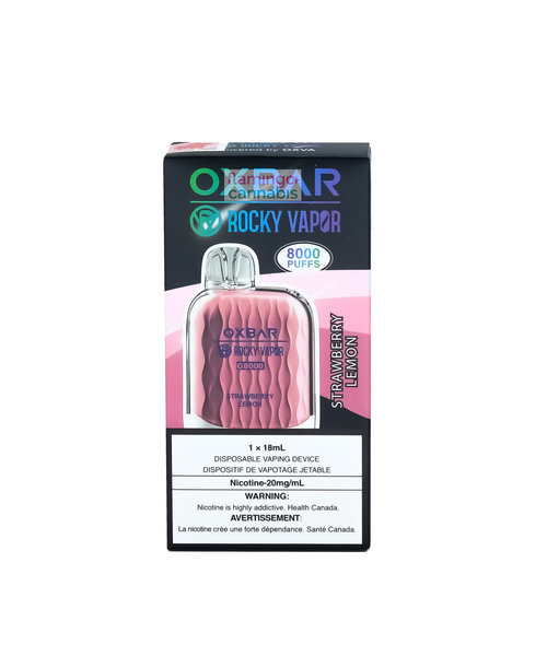 Oxbar Rechargeable 8000 Puff Disposable Vape 20mg  Strawberry Lemon