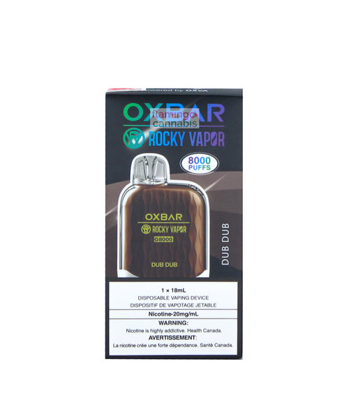 Oxbar Rechargeable 8000 Puff Disposable Vape 20mg Dub-Dub (Coffee)