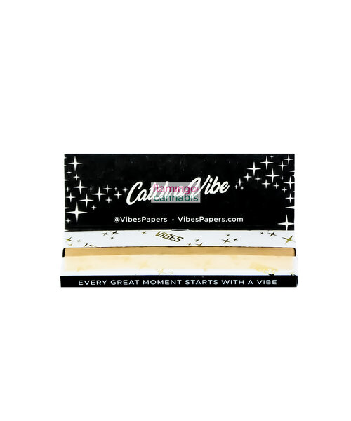 Vibes Ultra Thin 1 1/4 Rolling Papers (50 Papers/Booklet) (black)